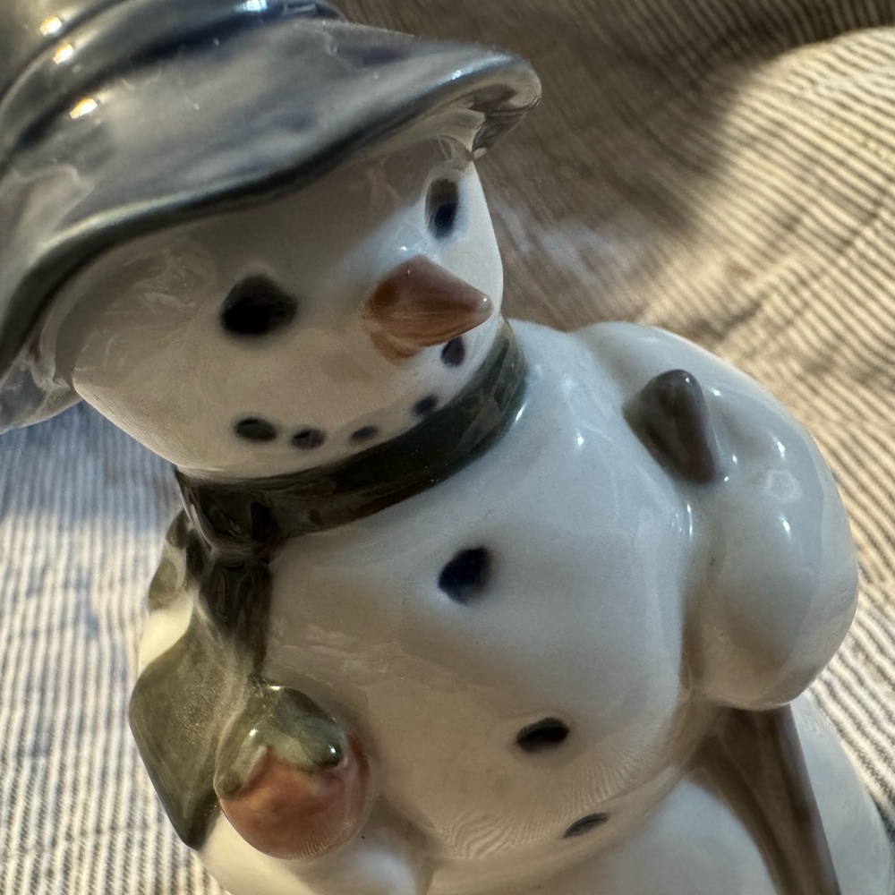 Royal Copenhagen Snowman Figurine with Hat 5658 Vintage